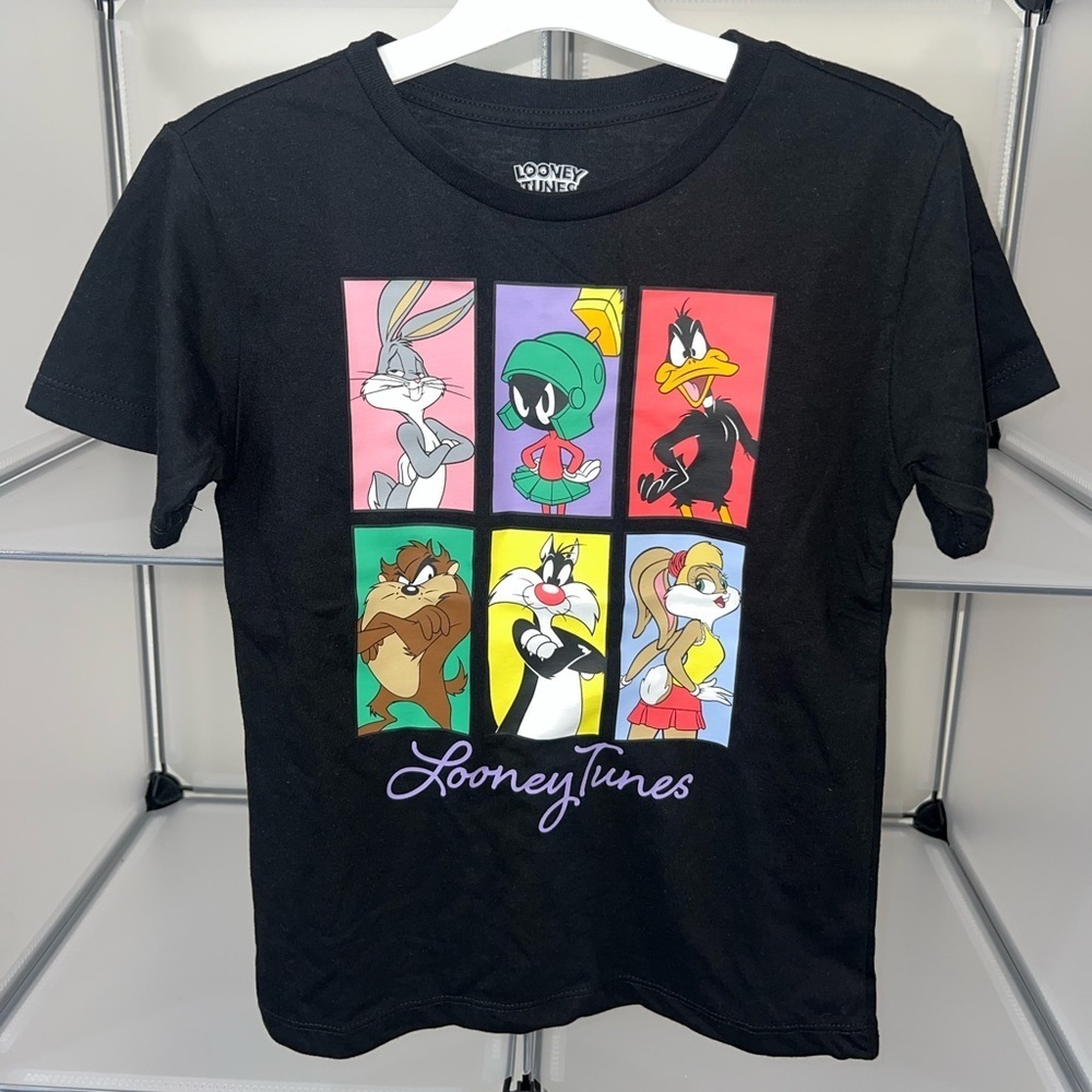 Warner Brothers Girls Looney Tunes Graphic T-Shirt, Size XS(4/5) NWT - Picture 2 of 7